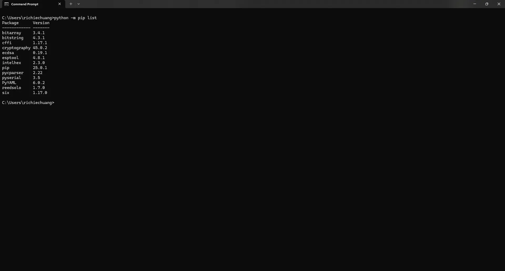 PythonPipListAlt